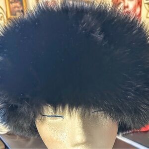 Elegant Black Mink Headband